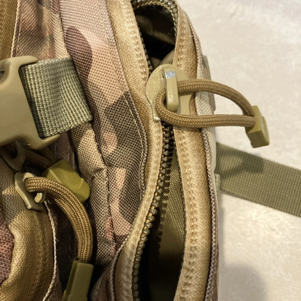 US Army National Guard WI Camo Backpack Tactical MOLLE Field Bag Expandable Gear
